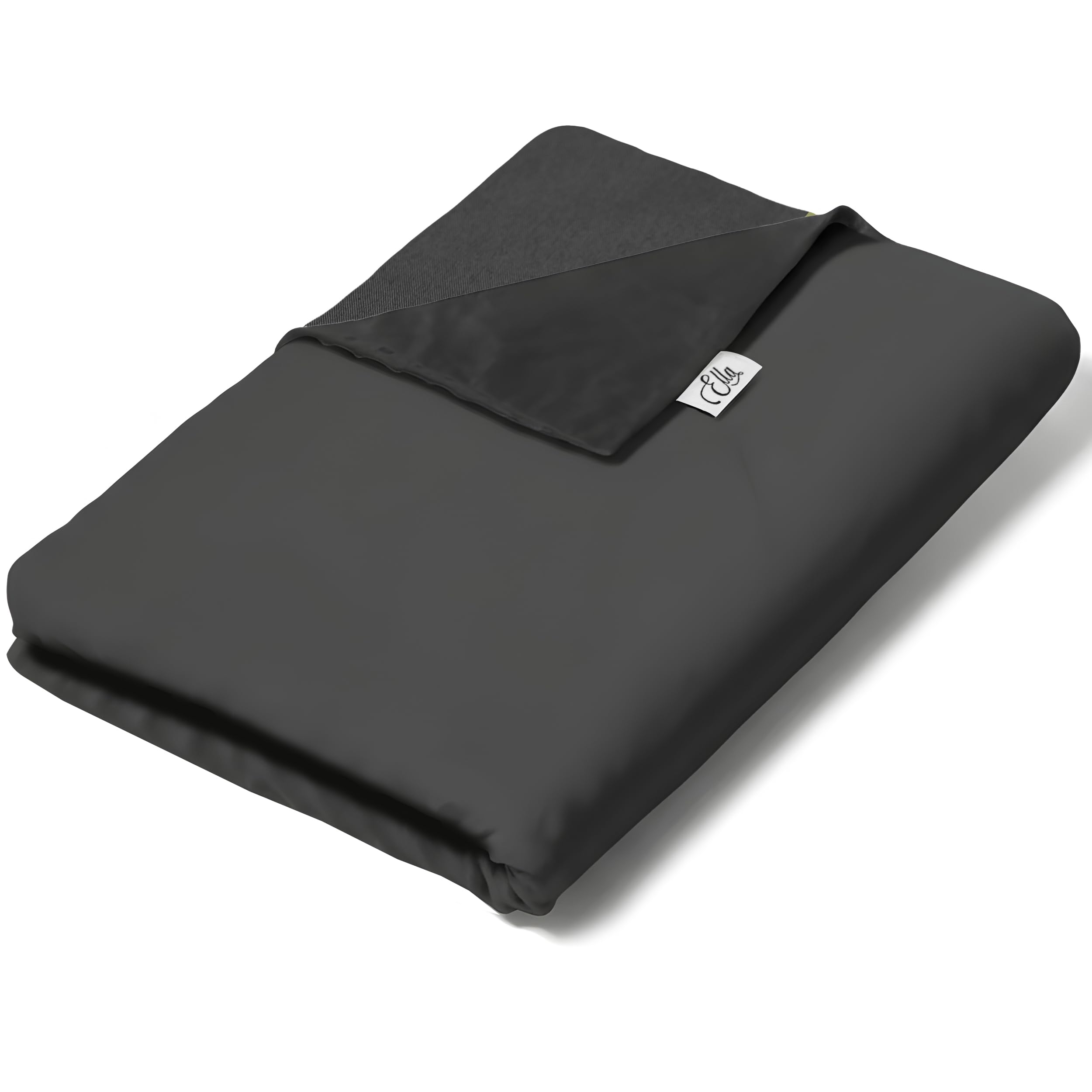 Ella Housse de Couette 150x200 cm pour Couverture Lestée Adulte - 100% Coton - Idéale pour couvertures pondérées de 7 kg et 9 kg - Gris Anthracite