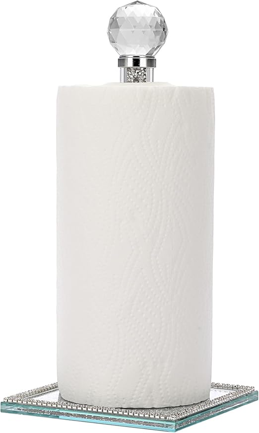 Amazon.com - Sumnacon Paper Towel Holder, Crystal Free Standing Paper ...