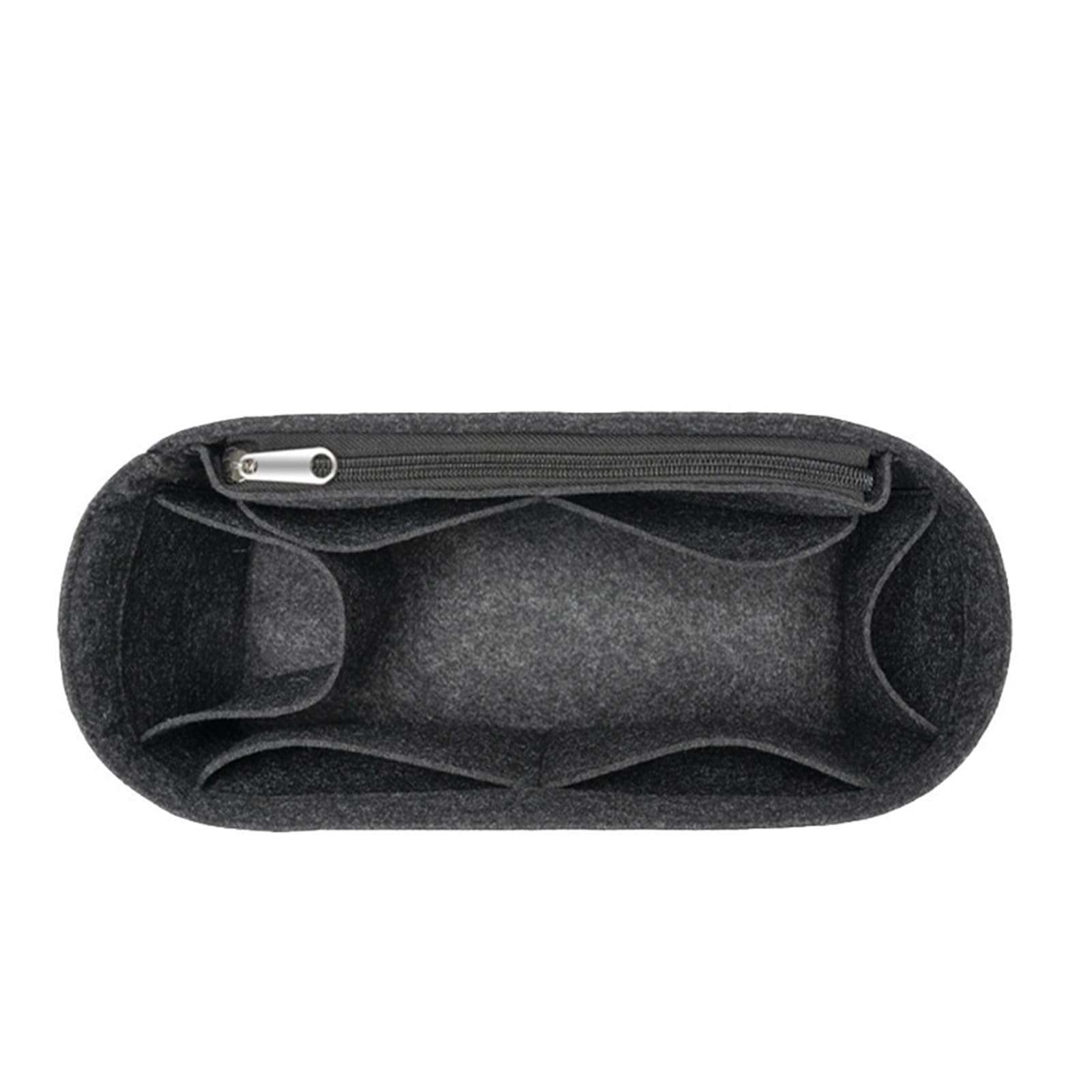 Lckkjhg Deep Gray Bag Organiser Soft Pouch Organizer Felt Insert Bag Inner Bag Handbag Insert Bag Purse Liner For Backpack Bag(Deep Gray)