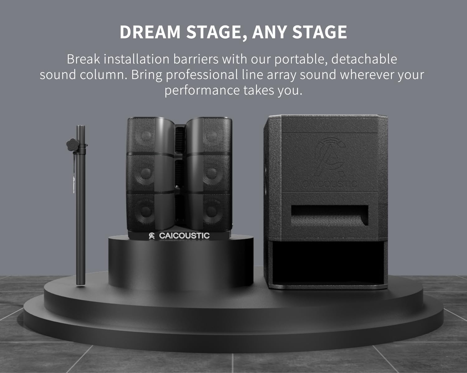 2400W 15" Powered Bluetooth PA Speaker System with Subwoofer - Portable Line Array Sound System for DJ, Party, Wedding, Outdoor Events - Includes 15" Active Sub & 3x3 Satellite Speakers