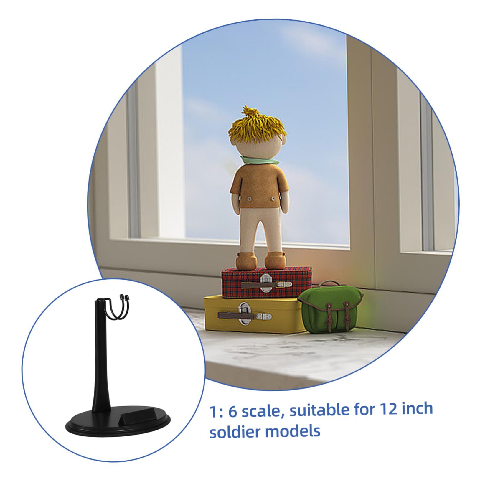 VICASKY 5piezas Soporte Vertical Para Muñecas Base Estable Para Exhibición De Figuras De Acción y Muñecas Diseño Creativo y Moderno Compatible Diversas