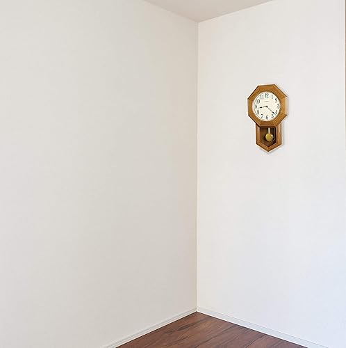 Miniatura 2 de Howard Miller Elliot 625-242 - Reloj de pared de roble dorado con cuarzo movimiento de triple timbre