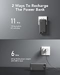Chargeur portable pour iPhone 20000mAh, 22.5W USB C Banque de recharge rapide, chargeur de téléphone portable avec câbles intégrés & Bougie murale, 4 Pack de batterie externe de sortie pour appareils intelligents