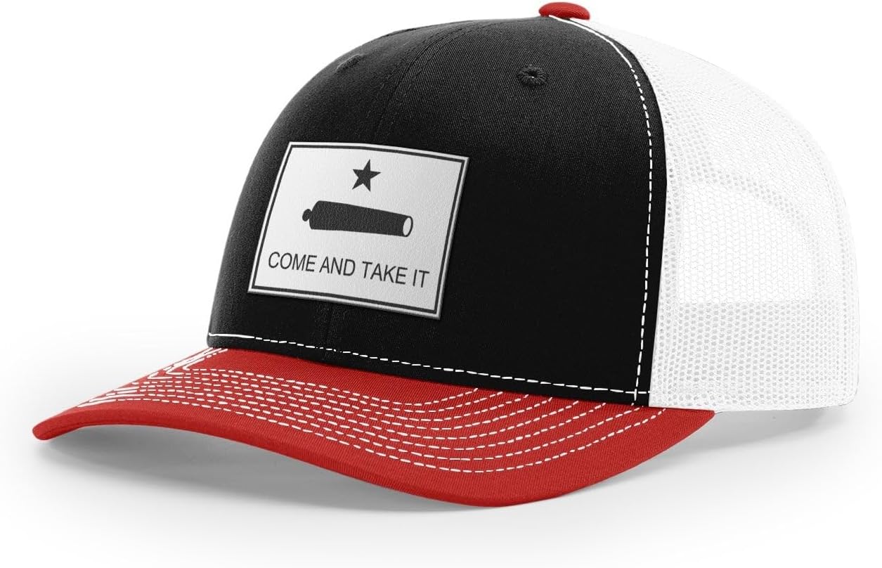 Come and Take It : Cannon (White Leather), Snapback Hat