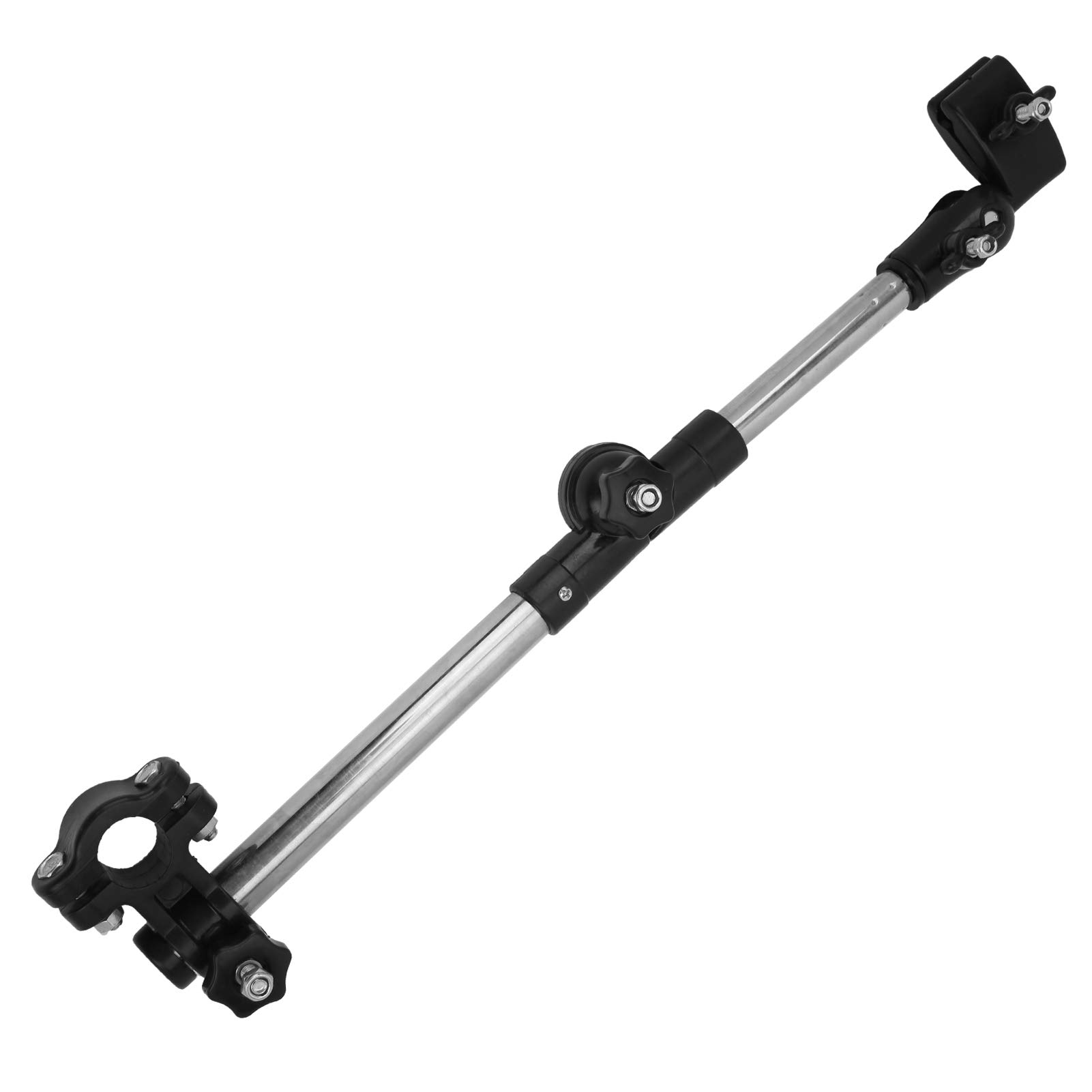 Soporte de Paraguas para Cochecito, Soporte de Montaje de Paraguas de Bicicleta de Silla de Ruedas Ajustable de Acero Inoxidable Paraguas Manillar Soporte para Bicicleta Cochecito Andador