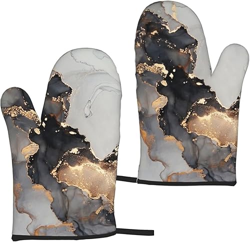 Guantes para horno de microondas, con tema de café, guantes de horno resistentes al calor, guantes de cocina duraderos, perfectos para barbacoa,