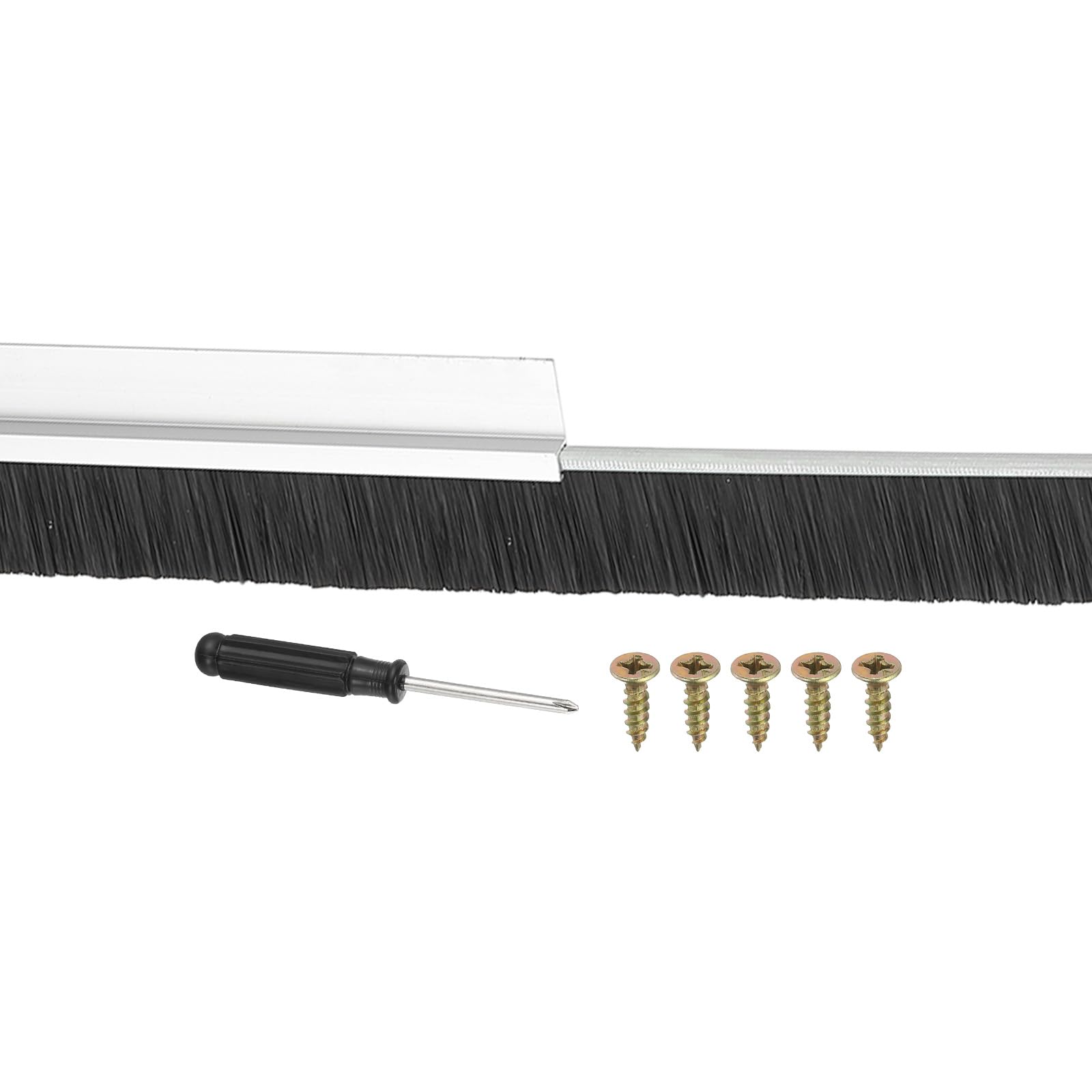 PATIKIL Door Brush Sweeps 0.79" Bristles x 47.24" Long