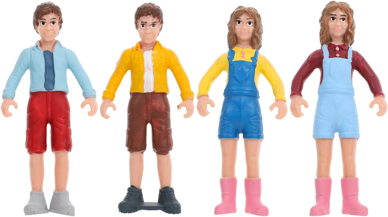 Kisangel 1 Set Character Model Standing People Figures People Scale Models Architectural Figures Figurines Scale Hand Painted Miniatures Pretend PVC Girl