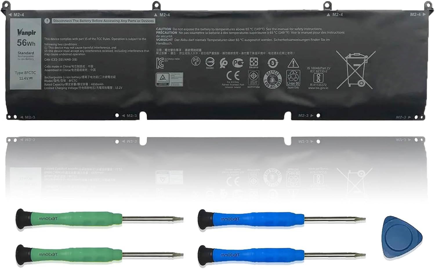 Amazon.com: VANPIR 8FCTC Laptop Battery Compatible with Dell XPS