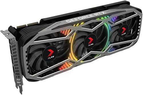 Miniatura 4 de PNY Tarjeta gráfica GeForce RTX 3090 de 24 GB XLR8 Gaming REVEL EPIC-X RGB triple ventilador