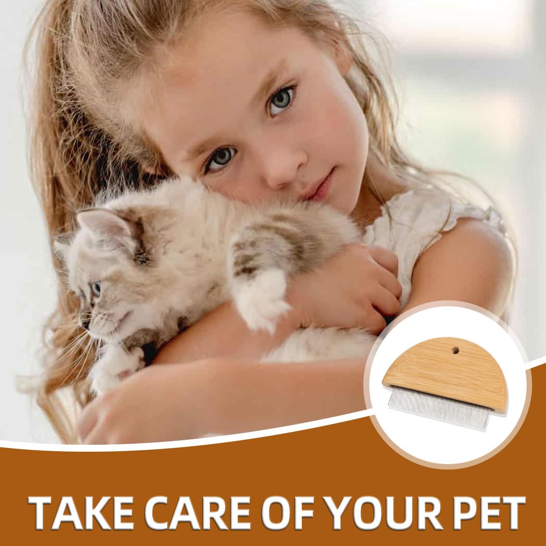 anti puces - 2 pcs Peigne Anti puces pour Chat/Chien,Pas de matière Plastique,Peigne a Puce,Brosse Chat,Peigne Chien,Anti-puces, poux et tiques pour Chiens,Anti-Puce Chaton
