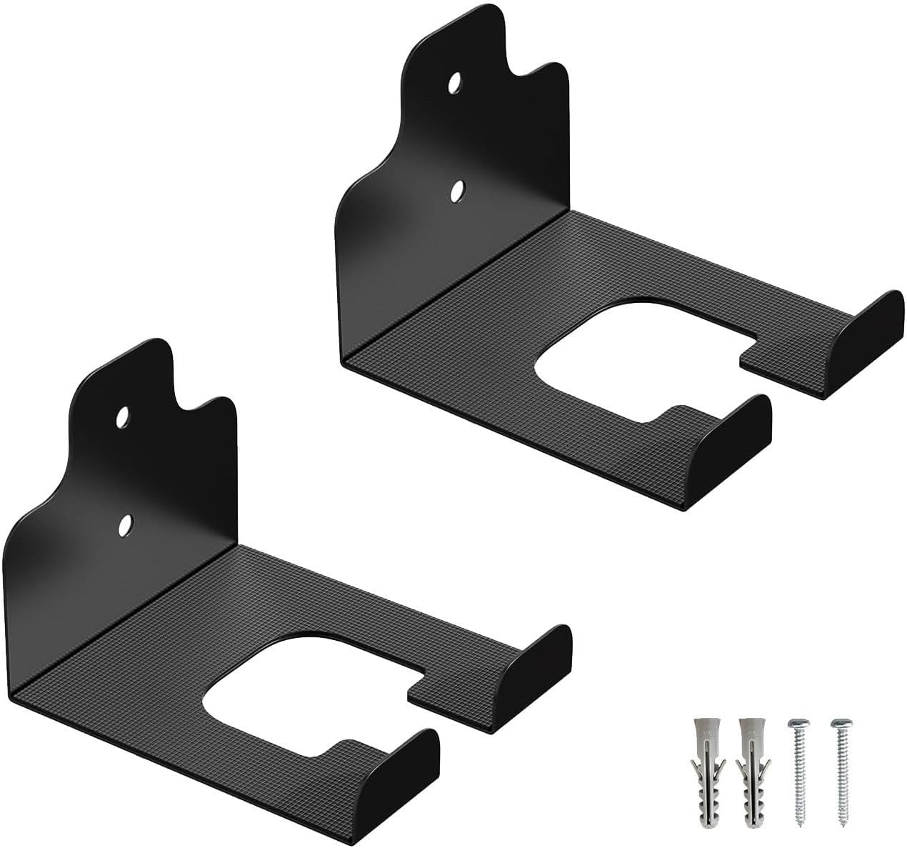 Wall Mounted Garden Tool Organizer Hooks Carbon Steel Rack Set Storage(A)