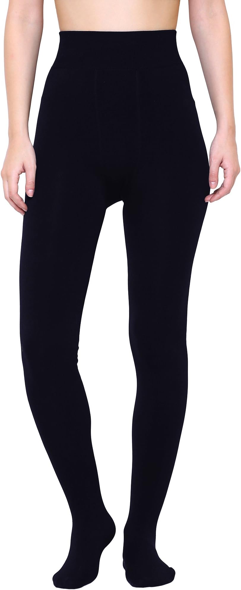GenericSizzers Women's Skinny Fit Wool, Spandex, Cotton Leggings Stretchy Legging Full Foot Tights Firmer Smooth High Waist Leggings for Womens & Girls (Pack of 1)(M,Nevy Blue)