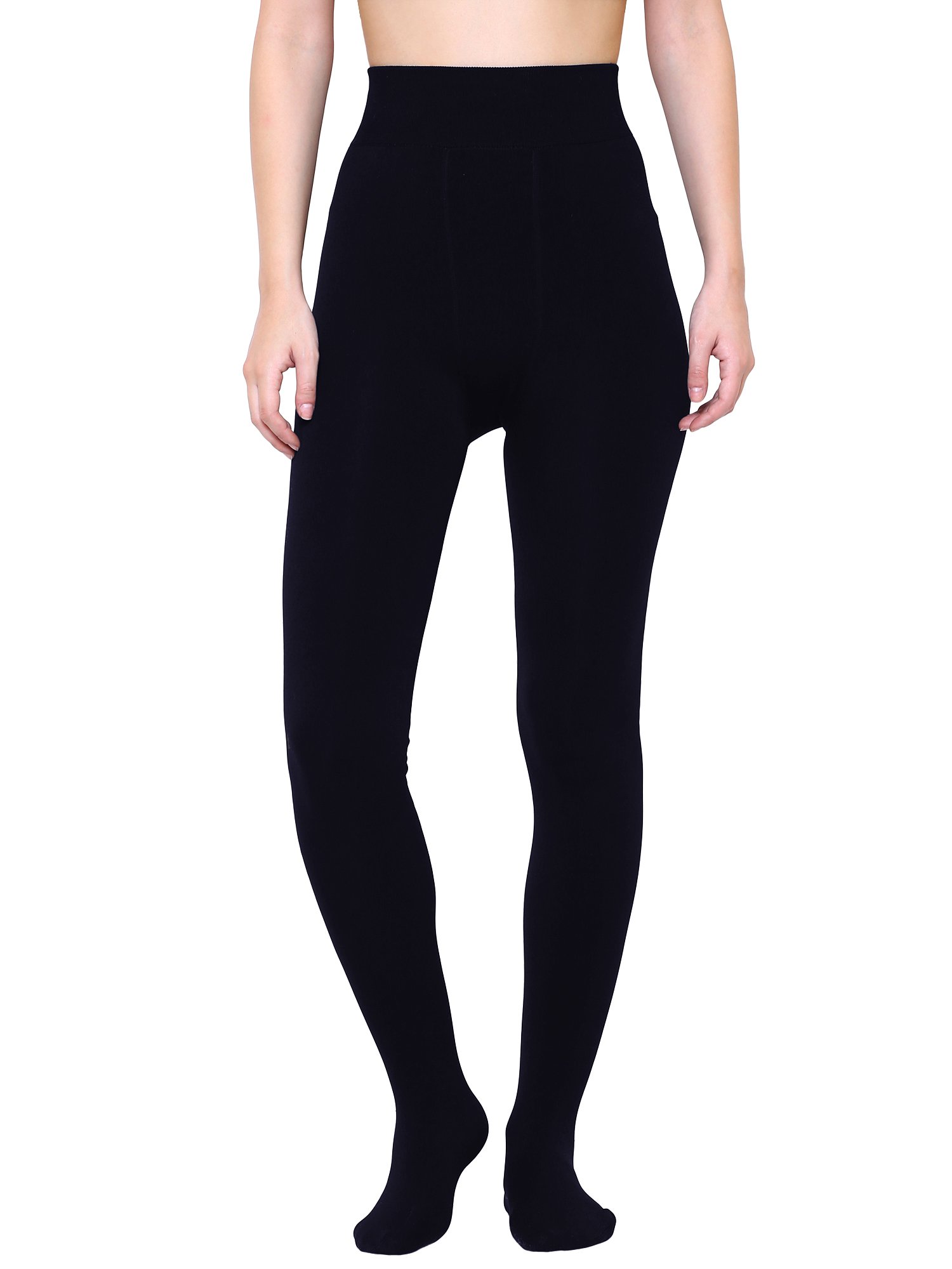 GenericSizzers Women's Skinny Fit Wool, Spandex, Cotton Leggings Stretchy Legging Full Foot Tights Firmer Smooth High Waist Leggings for Womens & Girls (Pack of 1)(M,Nevy Blue)