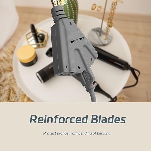 Miniatura 20 de EP Cable de extensión para exteriores de 10 pies con 3 tomas de corriente eléctrica, cable verde SJTW de 16/3 con enchufe a tierra de 3 clavijas