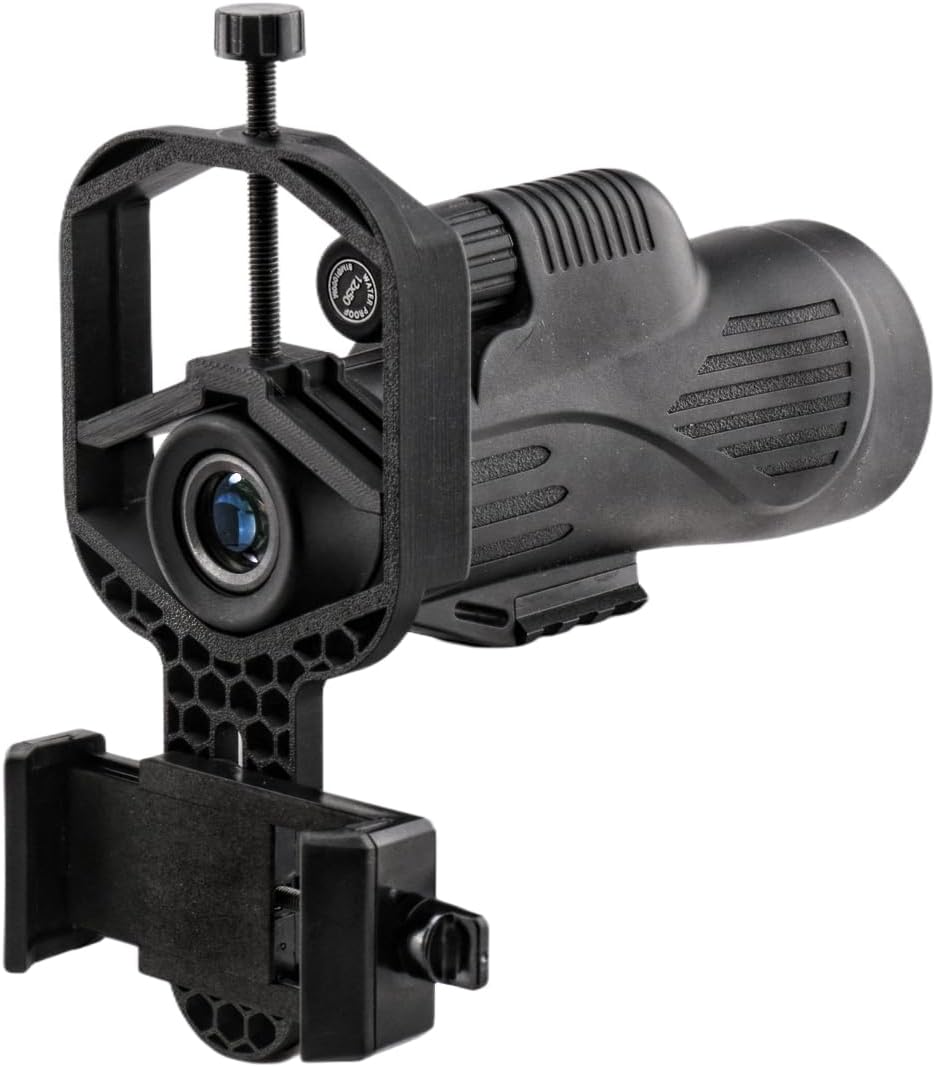 Monocular Telescope Smartphone Adapter, Digiscoping Phone Holder