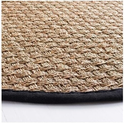 Vista 433 de SAFAVIEH Natural Fiber NF114A - Alfombra de hierba marina, tejido de canasta, con borde, para zonas de alto tráfico, sala de estar, dormitorio, 2