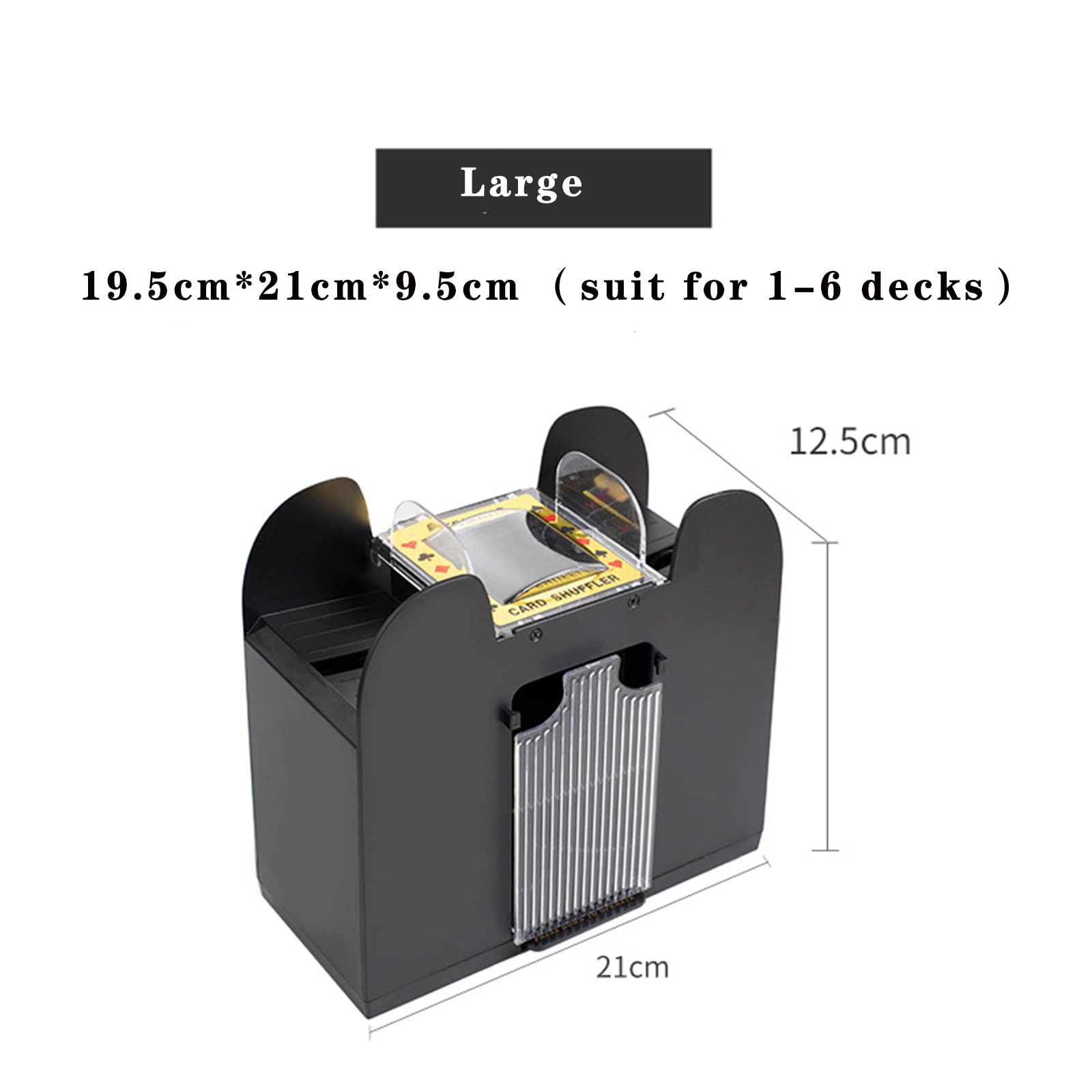 KINGOZOYI Mélangeur Automatique De Cartes Melangeur De Carte électronique USB/Battery Powered 2 Decks Jeux De Poker Pour Famille Fête Club