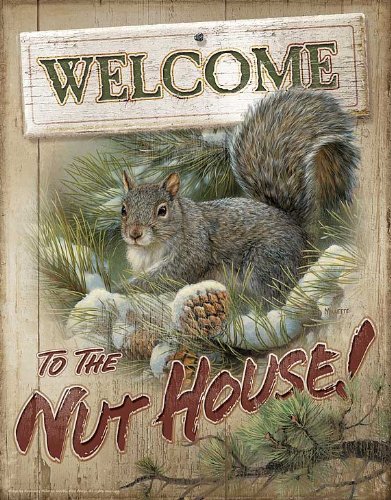 Tin Sign - Welcome to the Nut House