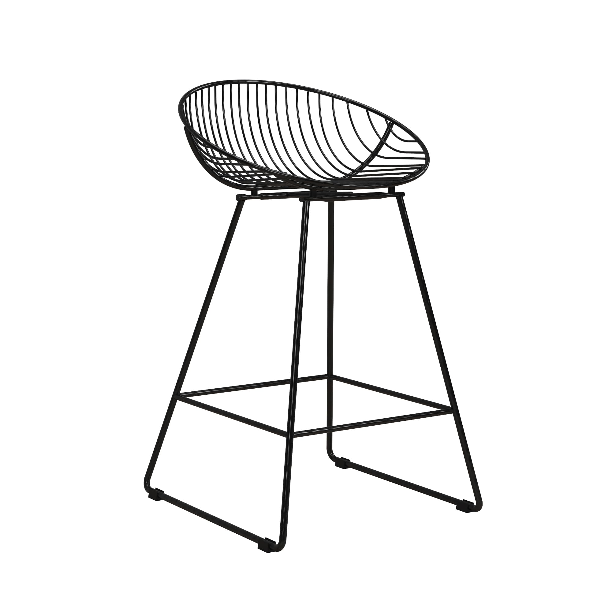 DHP Ellis Wire Counter Stool, Metal, Black