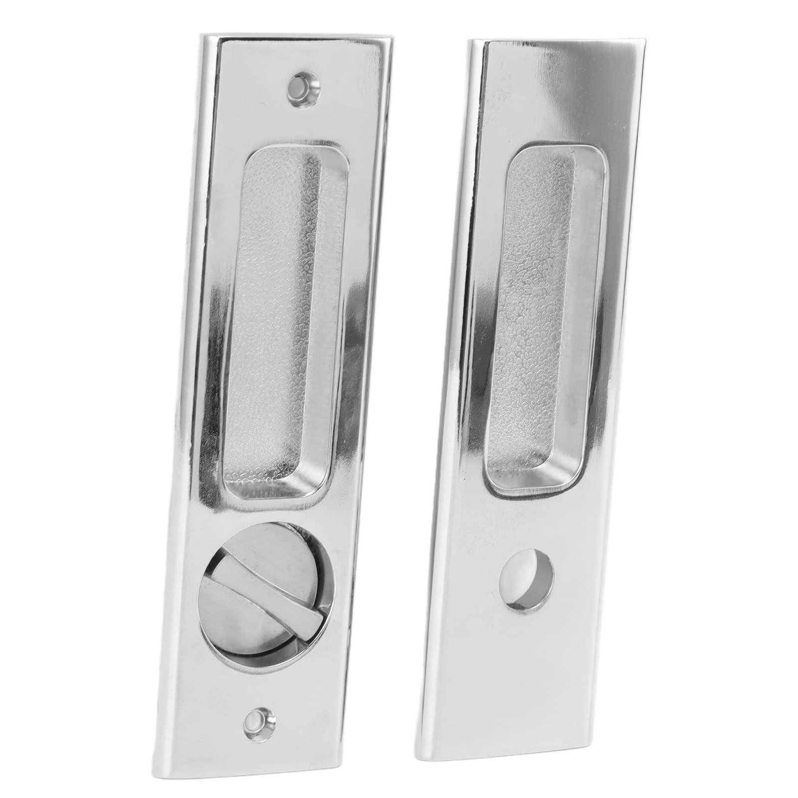 Invisible Recessed Handle Latch Zinc Alloy with Keys for Bathroom Balcony Pocket Door Sliding Barn Door - Image 4