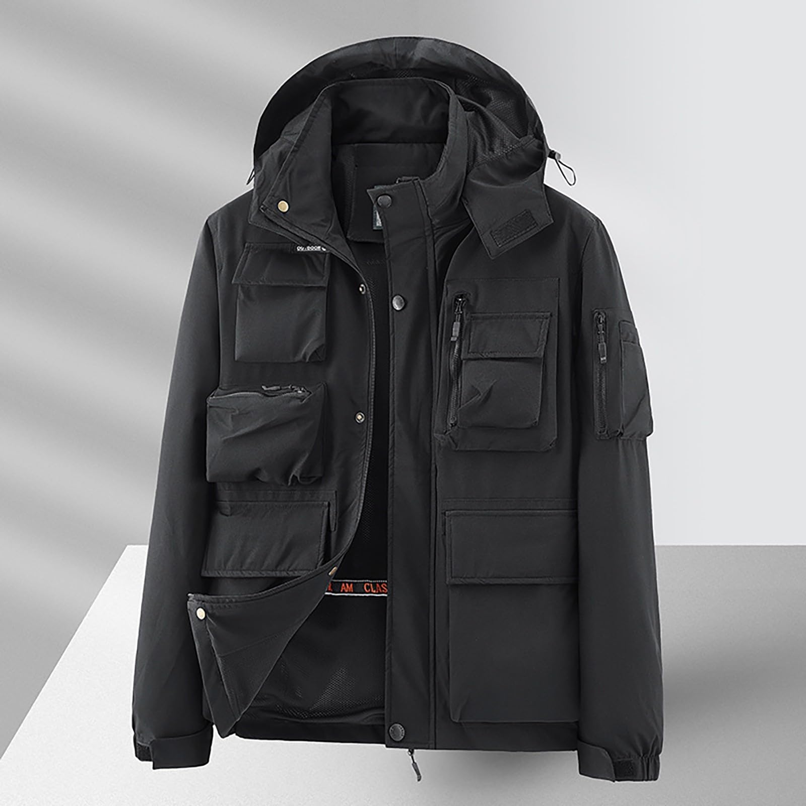 Giacca Impermeabile Uomo Antivento, Giacca Uomo Estiva, Cappotto Antipioggia Leggero Giacca a Guscio Traspirante E Antivento per Viaggiare Softshell All'aperto Giacca a Vento per Le Mezze Stagioni