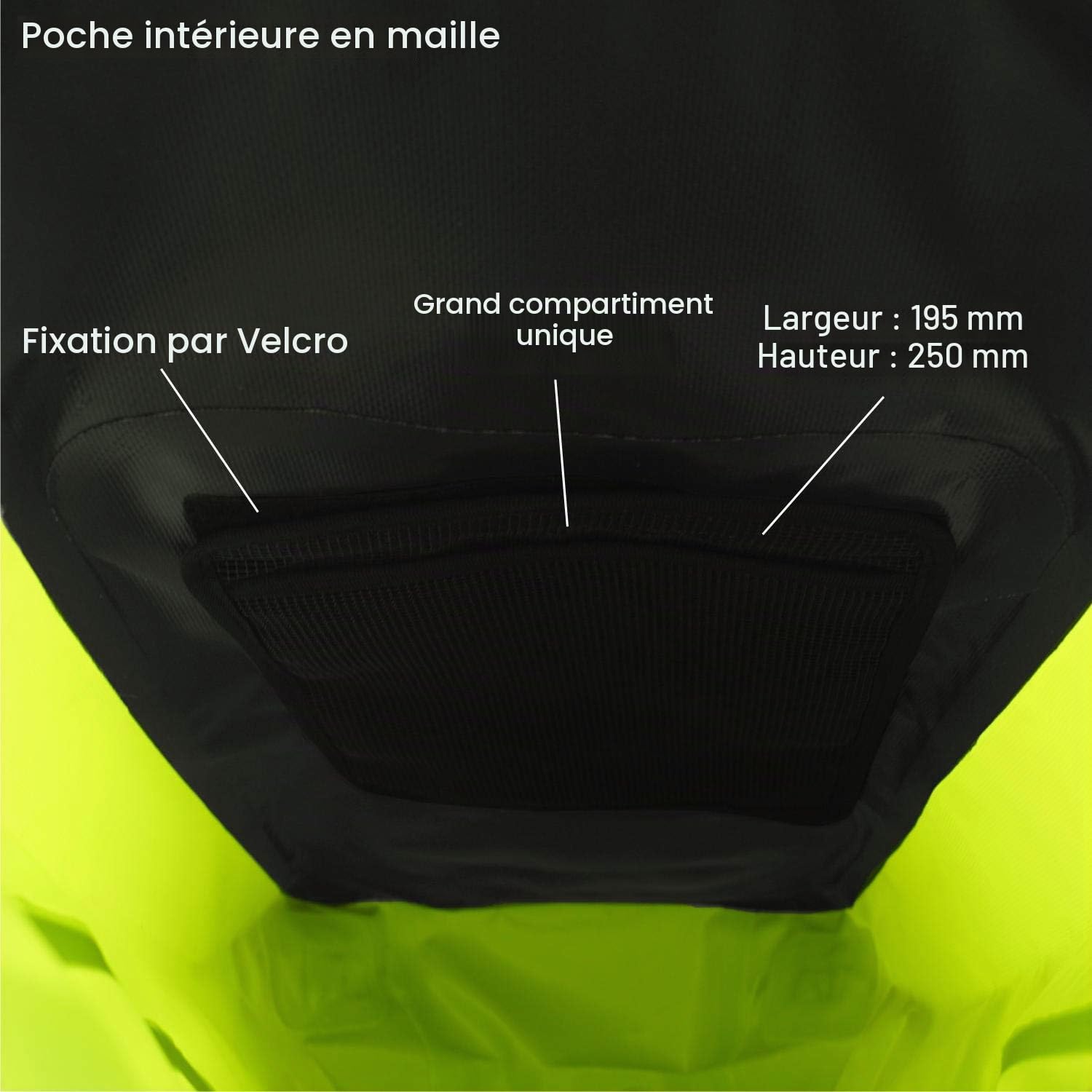 Lomo 30L Hi Viz Haute Visibilité Sac à Dos Étanche Vélo