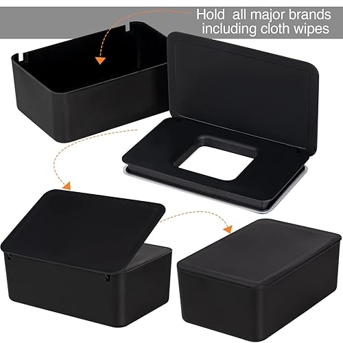 Miniatura 6 de Dispensador de toallitas para bebés, soporte para toallitas para bebés y adultos, mantiene el tejido húmedo fresco, funda de toallitas