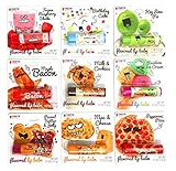 Taste Beauty 9PC Assorted Tinted Foodie Lip Balm (Frozen Raspberry Shake, Birthday Cake, Key Lime Pie, Maple Bacon, Milk & Cookies, Rainbow Ice Cream, PB&J, Mac & Cheese, Pepperoni Pizza)