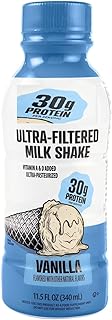 Ultra-Filtered Protein Shake, Vanilla - 30g Protein, 1g Sugar, 150 Calories - Low Carb & Keto Friendly - 11.5 fl oz Bottles (Pack of 12)