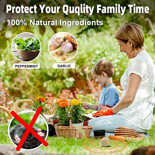 Tsctba Mole Repellent, Vole Repellent Outdoor, Mole Repellent For Lawns, Mole Deterrent For Yard, Groundhog&Mole Control- 8P #TOP3