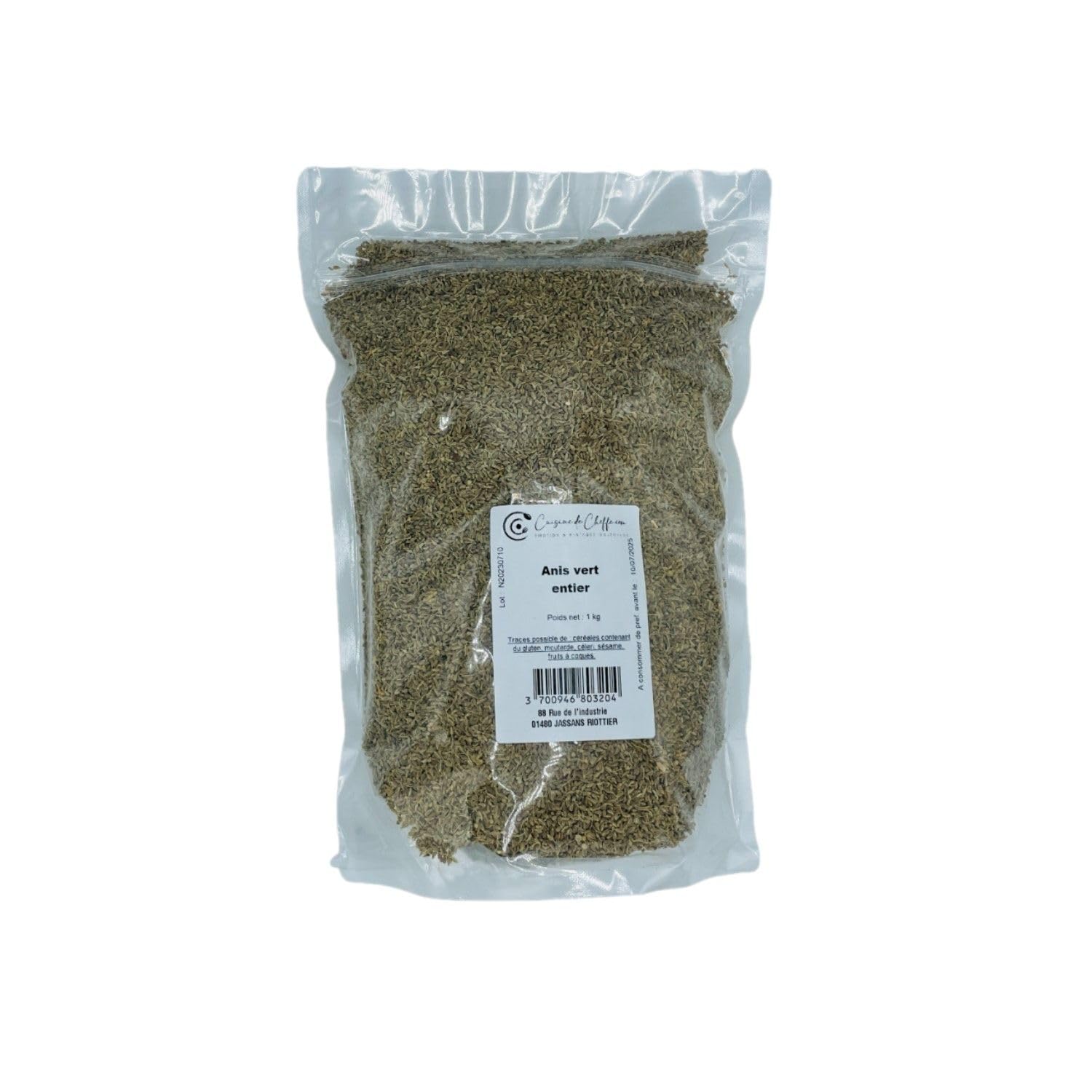 Cheffe.com - Lote de 10 anís verde entero - Bolsita de 1 kg