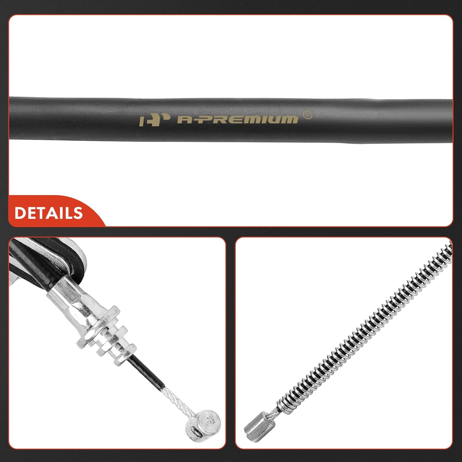 A-Premium Rear Passenger Side Parking Brake Cable Assembly Compatible with Toyota & Lexus Models: Camry 2007-2011, ES350 2007-2013 - Replace# 4642033170, 4642033171