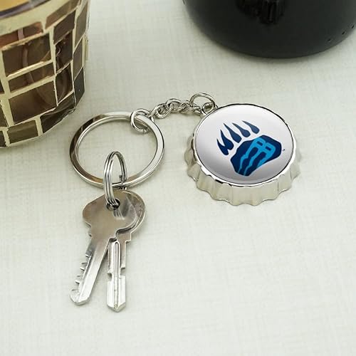 Miniatura 4 de GRAPHICS & MORE Bob Jones University Secondary Logo Keychain Chrome Plated Metal Pop Cap Bottle Opener