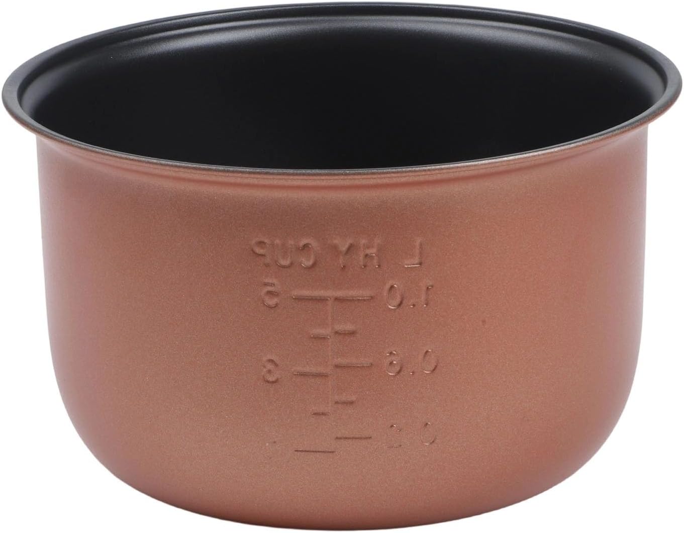 Non- Rice Cooker Inner Pot Replacement Liner – Aluminum Alloy Cooking Pot with Measurement Marks for Steaming, Soups & Rice, Compatible with Standard Rice(2L)