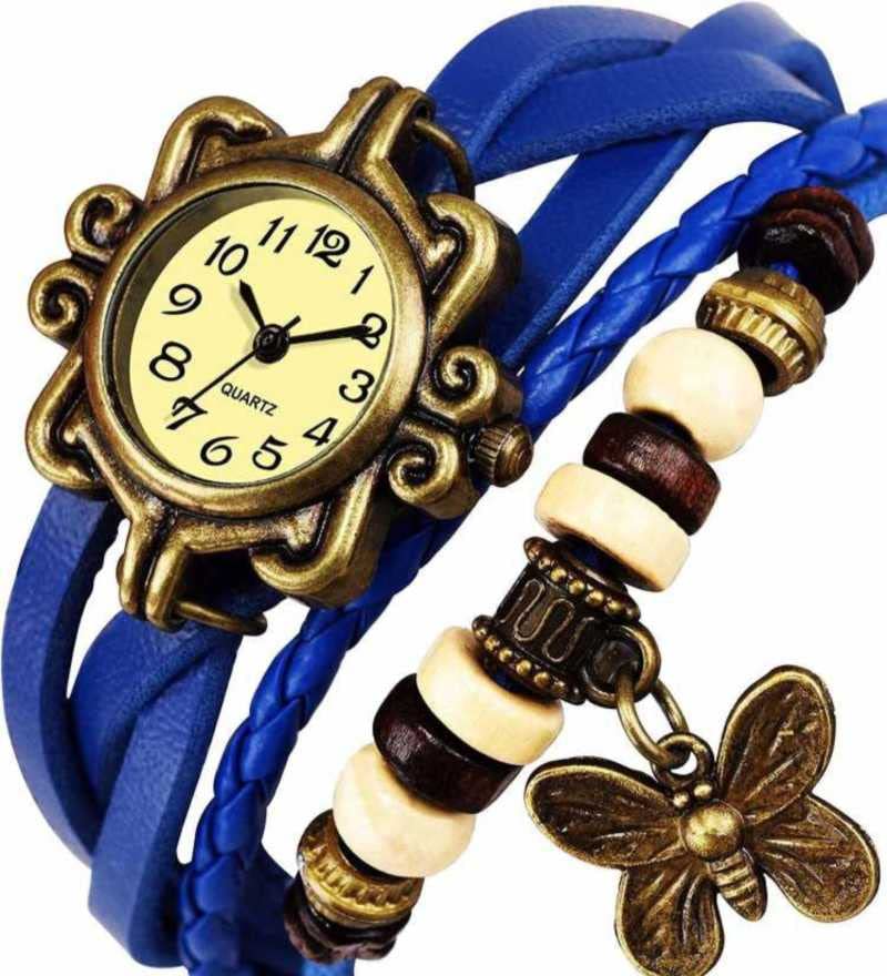 Pragati Creation PU Leather Off-White Dial Vintage Bracelet Wrist Watch for Women and Girl (Red) (B0C3CW3NW6) Amazon Price History, Amazon Price Tracker