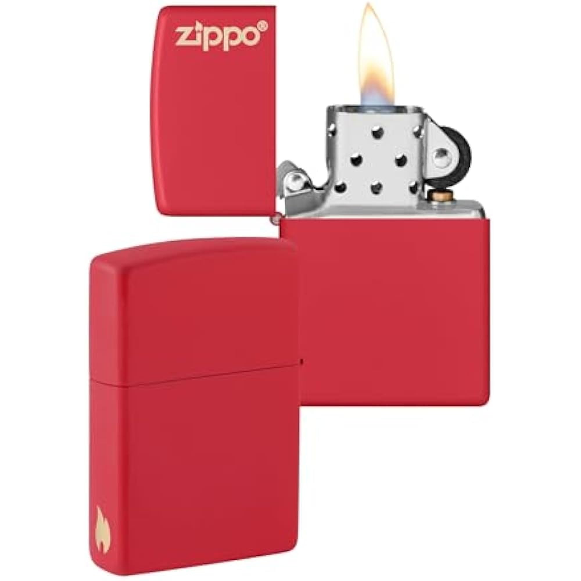Zippo Encendedor a Prueba de Viento - Diseño de Llama - Cromo Satinado - Recargable - Reutilizable - Diseño a Prueba de Viento - Caja de Regalo Hecho en EEUU - Exclusivo en Amazon — view 30