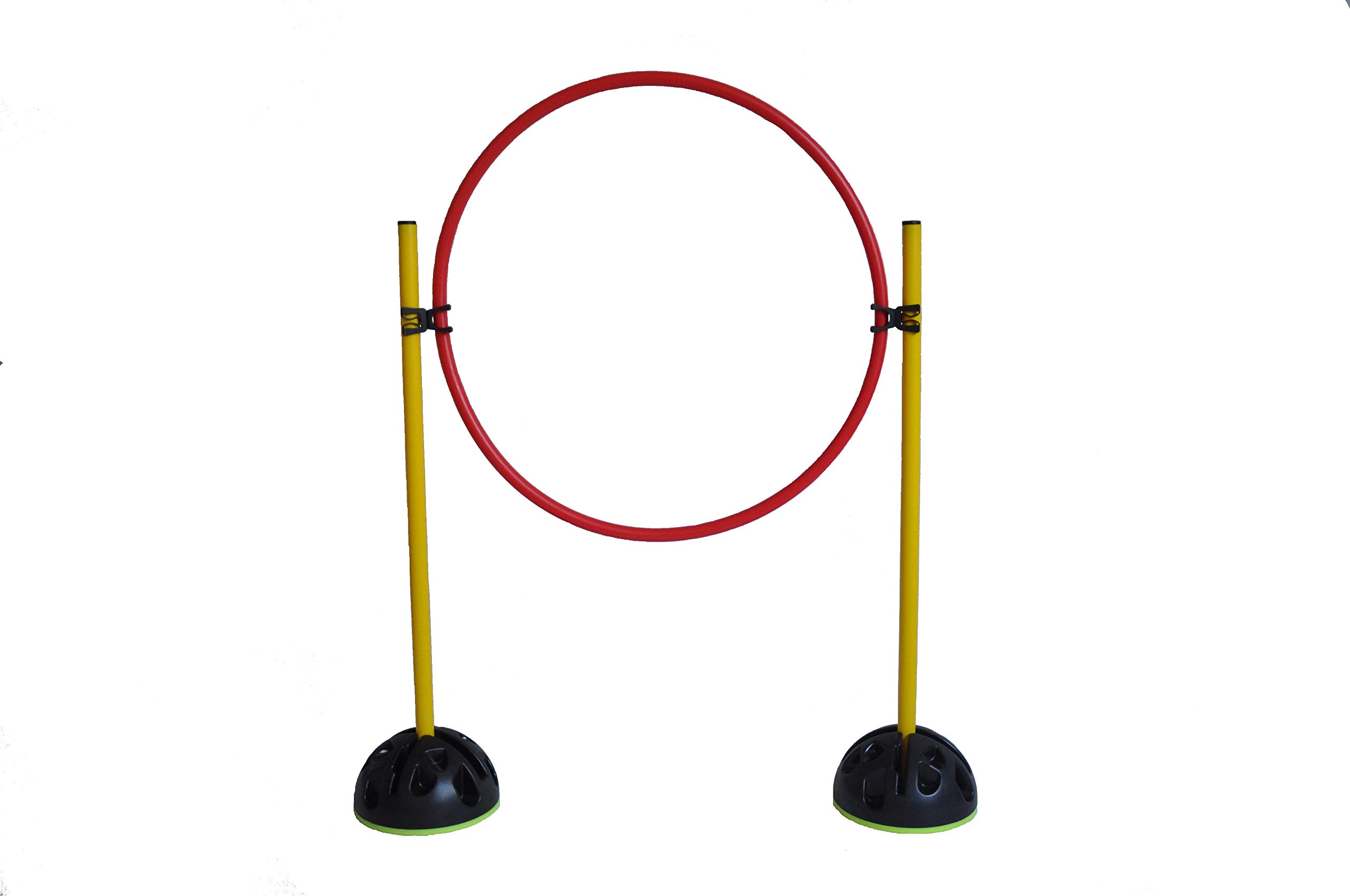 Agility Hürden und Reifen-Set (rot, gelb)