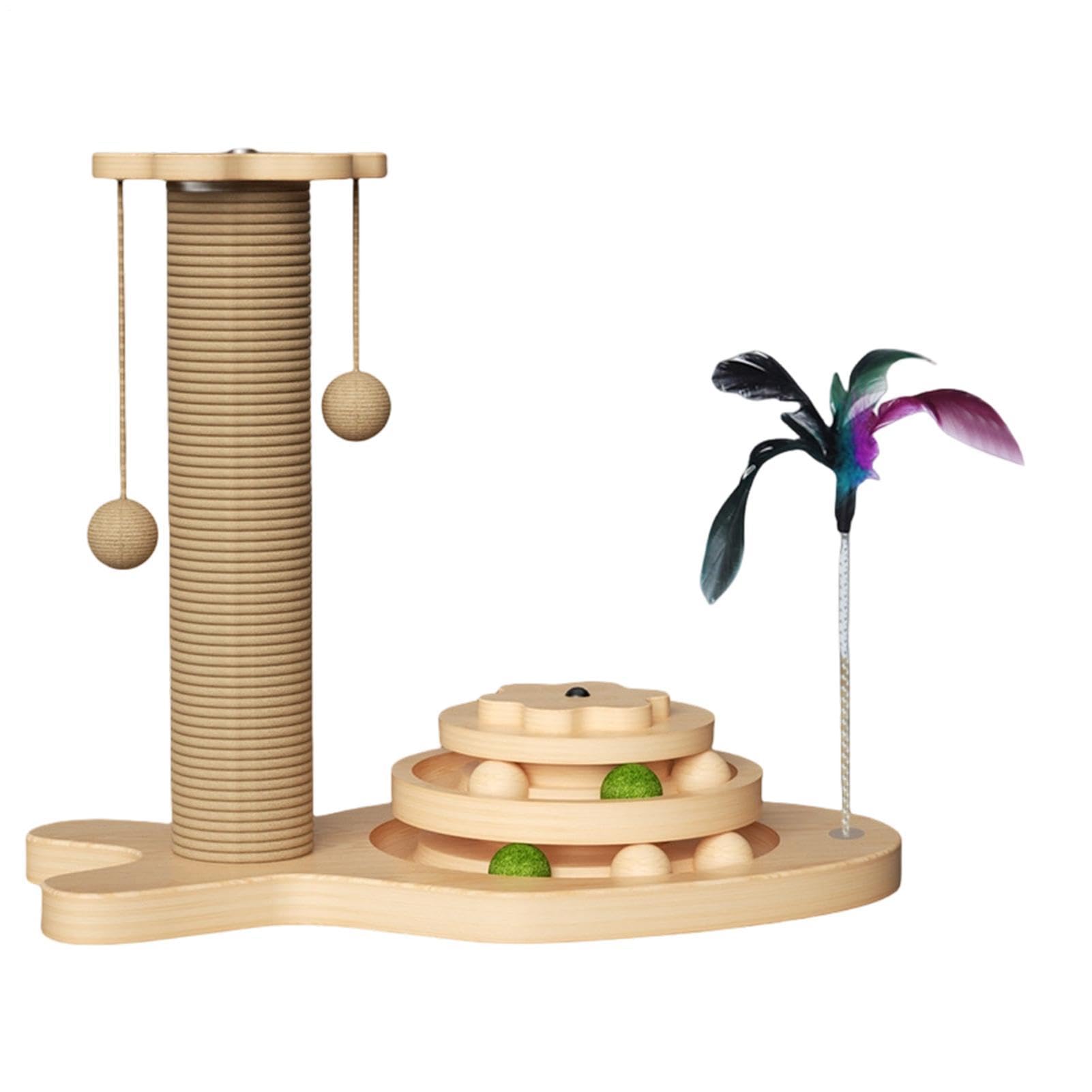 Meubles pour chatons en jute naturelle avec tour de jeu et socle lourd stable