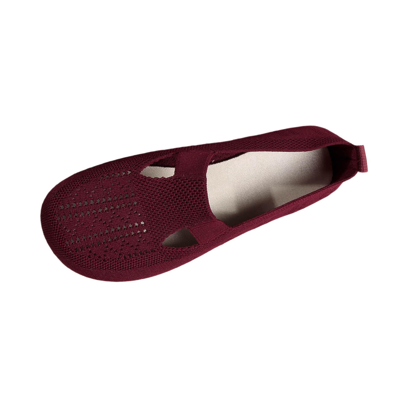 Scarpe da Donna Ballerine Slip-on, Scarpe da Ginnastica Antiscivolo in Maglia, comode, Traspiranti, estive, Sportive, da Donna, Scarpe comode15