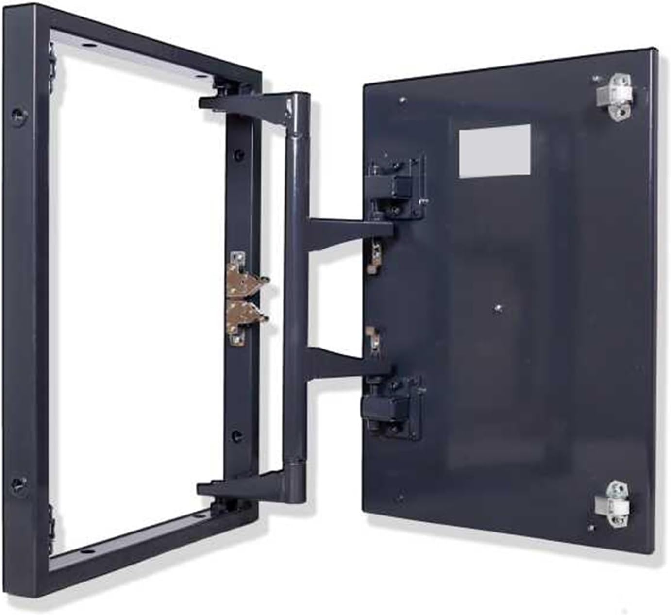 LZMZMQ Touch Latch Tile Access Door for Walls, Custom Access Panel fit to Tile Concealed, Flush Mount Inspection Door for basements attics bathrooms(45x45cm/17.7x17.7in)