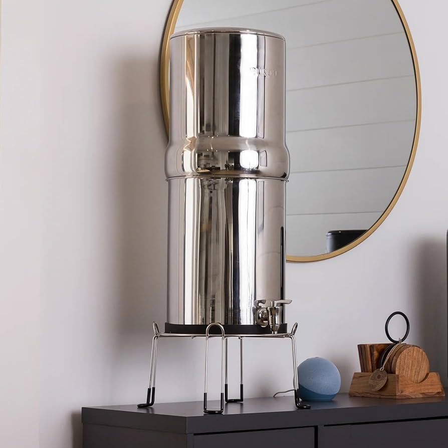 Authentic Boroux Stainless Steel Stand Raises your Berkey