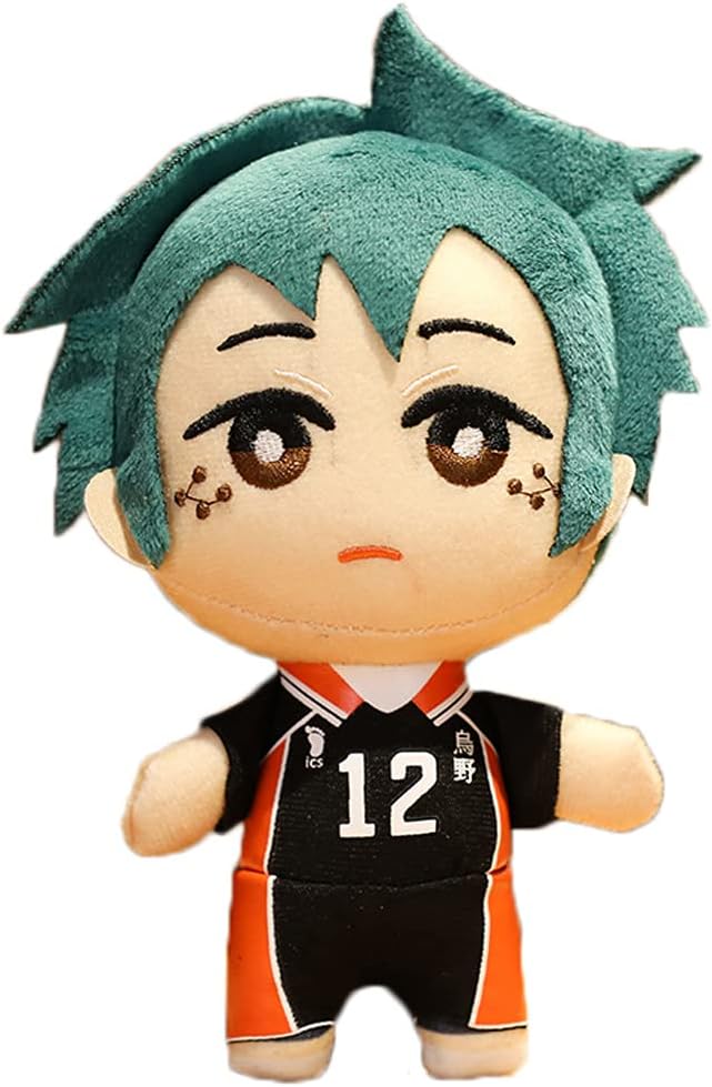JCvCX Tadashi Yamaguchi Plush Toy Shoyo Hinata Cosplay Plush Figure Daichi Sawamura Plush Pedant Kei Tsukishima Stuffed Plush (Tadashi Yamaguchi No12)