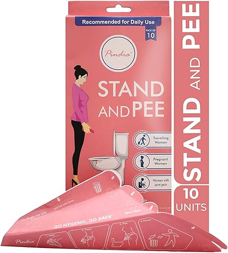 PINDIA - Dispositivo portátil para orinar para mujer Embudo de orina desechable reciclable Viajes, camping, senderismo y actividades al aire libre