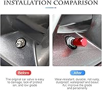 Vista 4 de 16 PIEZAS Tapas de Vástago de Válvula de Neumático de Auto, Tapas/Cubiertas de Válvula de Neumático de Rueda de Auto Impermeables y Herméticas