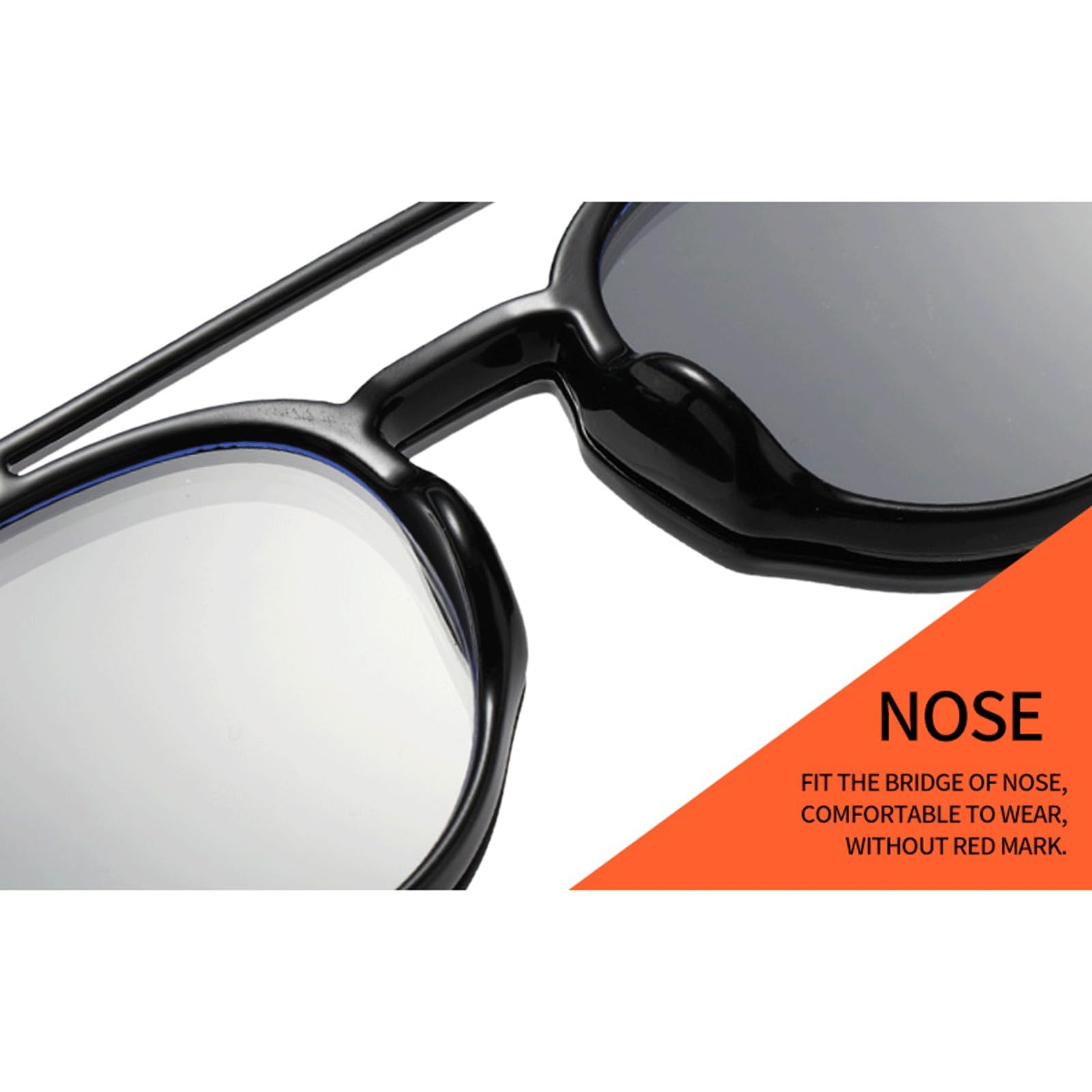 Monturas de Gafas abatibles Que bloquean Las Gafas de Sol | Gafas sin receta for ordenador, gafas de lectura de Metal for PC, unisex(Leopard)