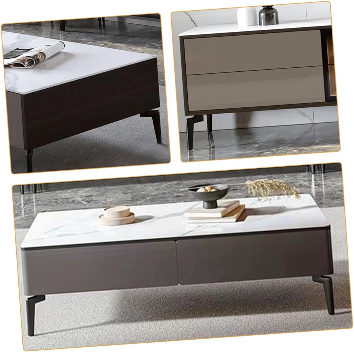 4pcs Metal Furniture Legs Heavy Duty Metal Support Feet Replacement Sofa Couch Legs for Cabinet Nightstand Dresser 14.5cm