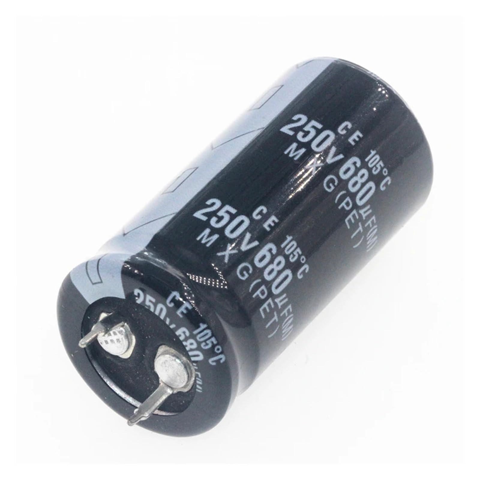 Condensateur électrolytique 680uF 250V en aluminium pour réparations électroniques