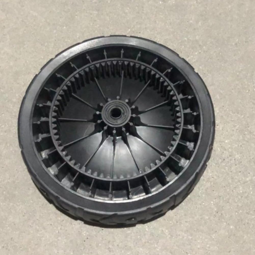 Ruote di ricambio per tosaerba, ruota posteriore a 63 denti per tosaerba semoventi, design del battistrada, trazione e manovrabilità migliorate, installazione semplice, adatte per la manutenzione del