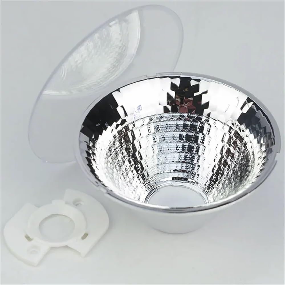 92mm grand réflecteur optique lentille Surface sphérique réflecteur parabolique arc COB Source lumineuse réflexion tasse 24/60 degrés Accessoires pour microscopes de laboratoire(24 Degree)